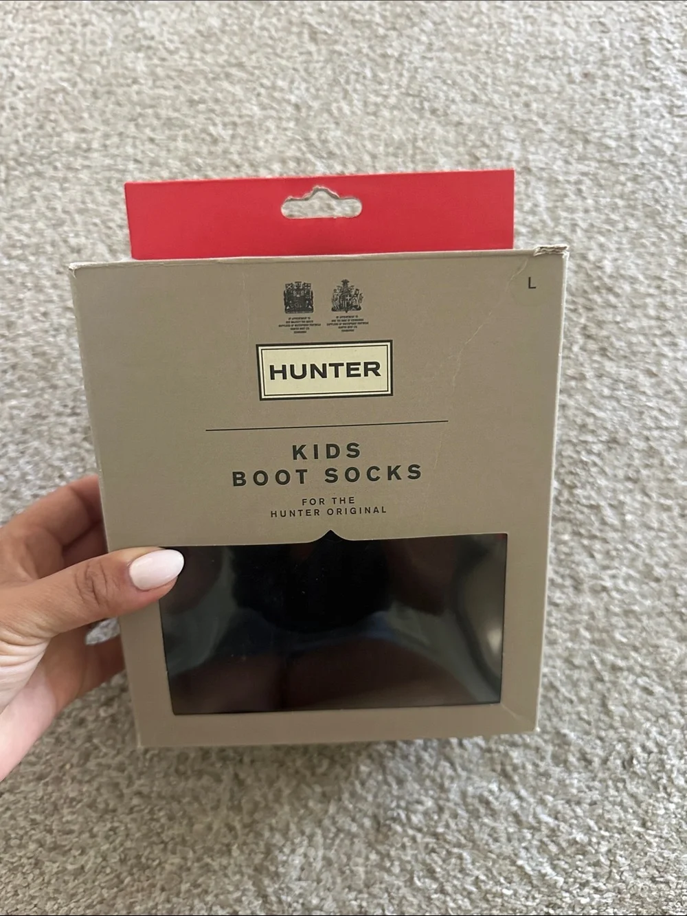 Kids Hunter Black boot Socks